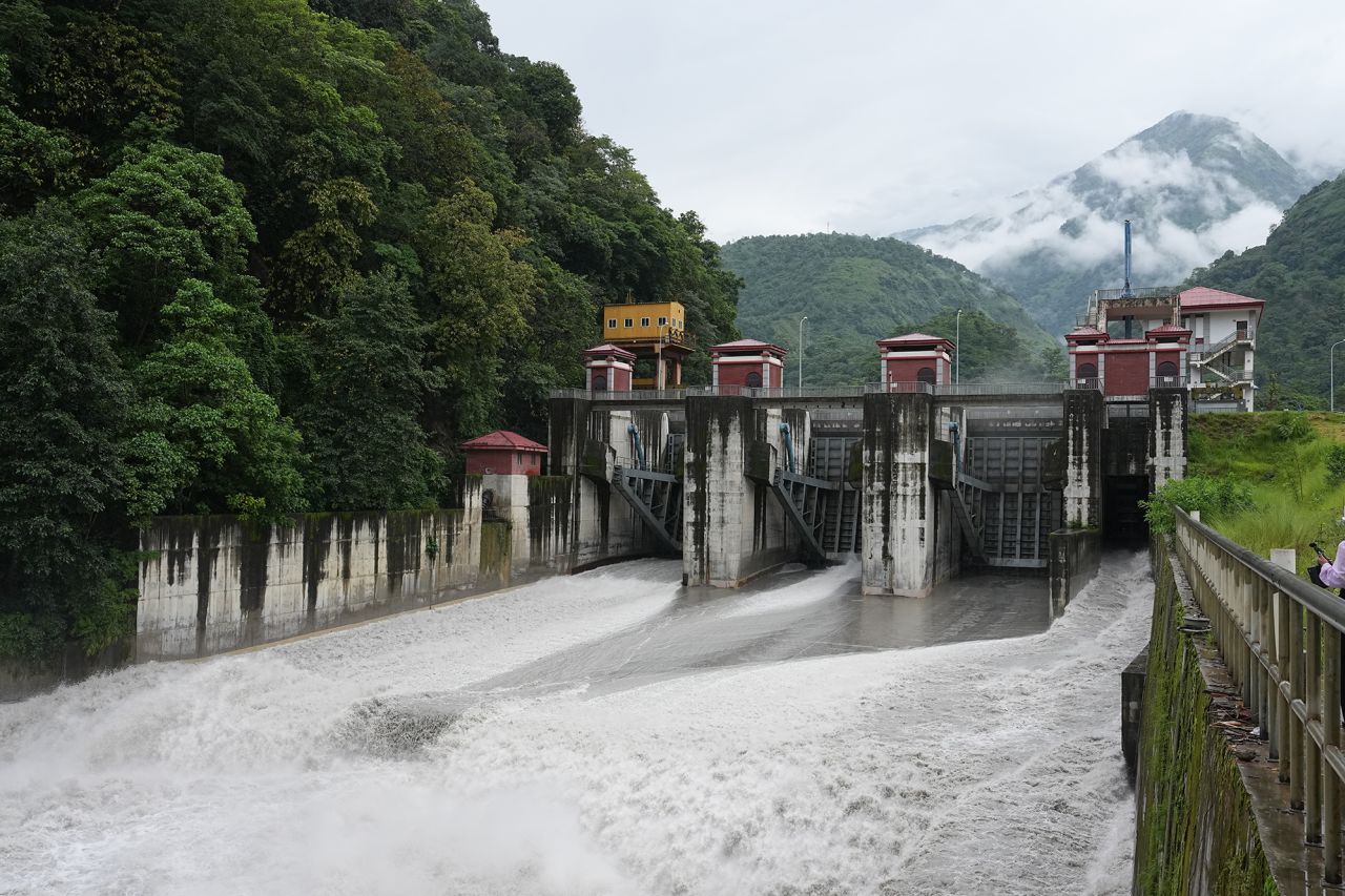 The Upper Marsyangdi hydropower project in Lamjung, Nepal, on August 8, 2025.