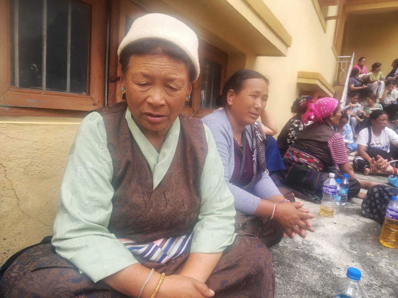 Rildi Tamang, 70, at the Yellow Monastery, on August 28,