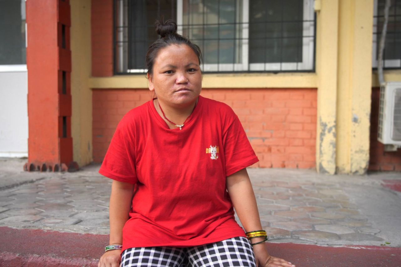 Gita Uchai Magar is the mother of the girl.
