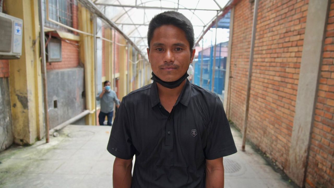 Bahadur Uchai Magar, father of rescued girl